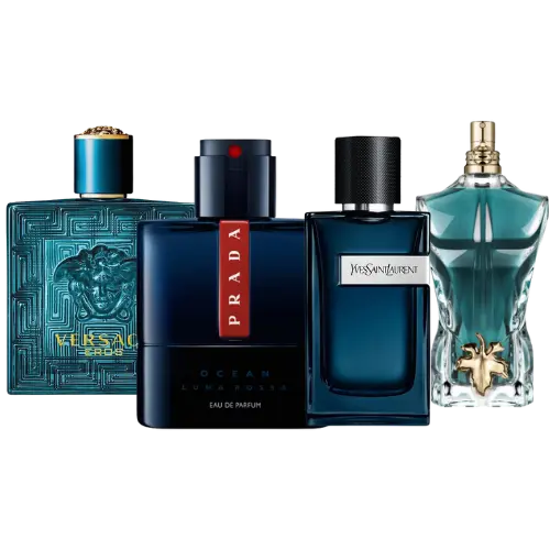 Pack 4 Parfums Prada Luna Rossa, Versace Eros, Y Yves Saint Laurent, Le Beau (Eau De Parfum) My Store