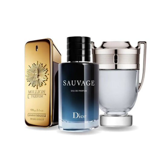 Pack 3 Parfums Paco Rabanne ONE MILLION, Dior SAUVAGE et Paco Rabanne INVICTUS (Eau de Parfum) My Store